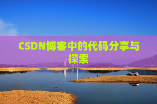 CSDN博客中的代码分享与探索